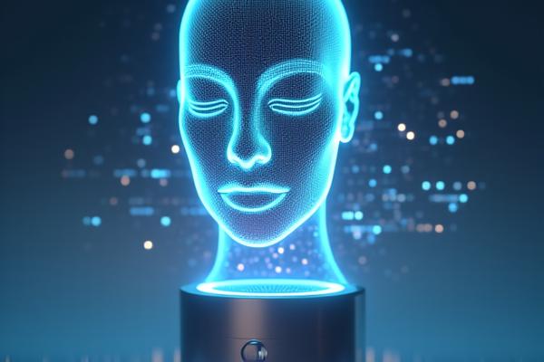 Écran affichant une analyse de peau digitale avec des données d'IA