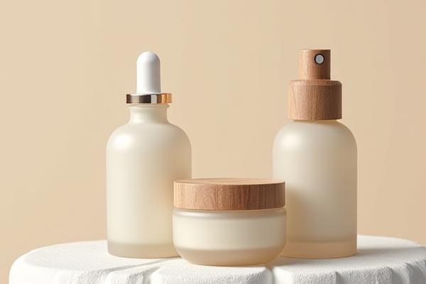 Flacons et pots de cosmétiques élégants et recyclables en matériaux écologiques